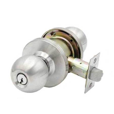 KENAURD Kenaurd:Institutional Door Knob Grade 2 - Silver - SC1 KCDK01-SS-IN